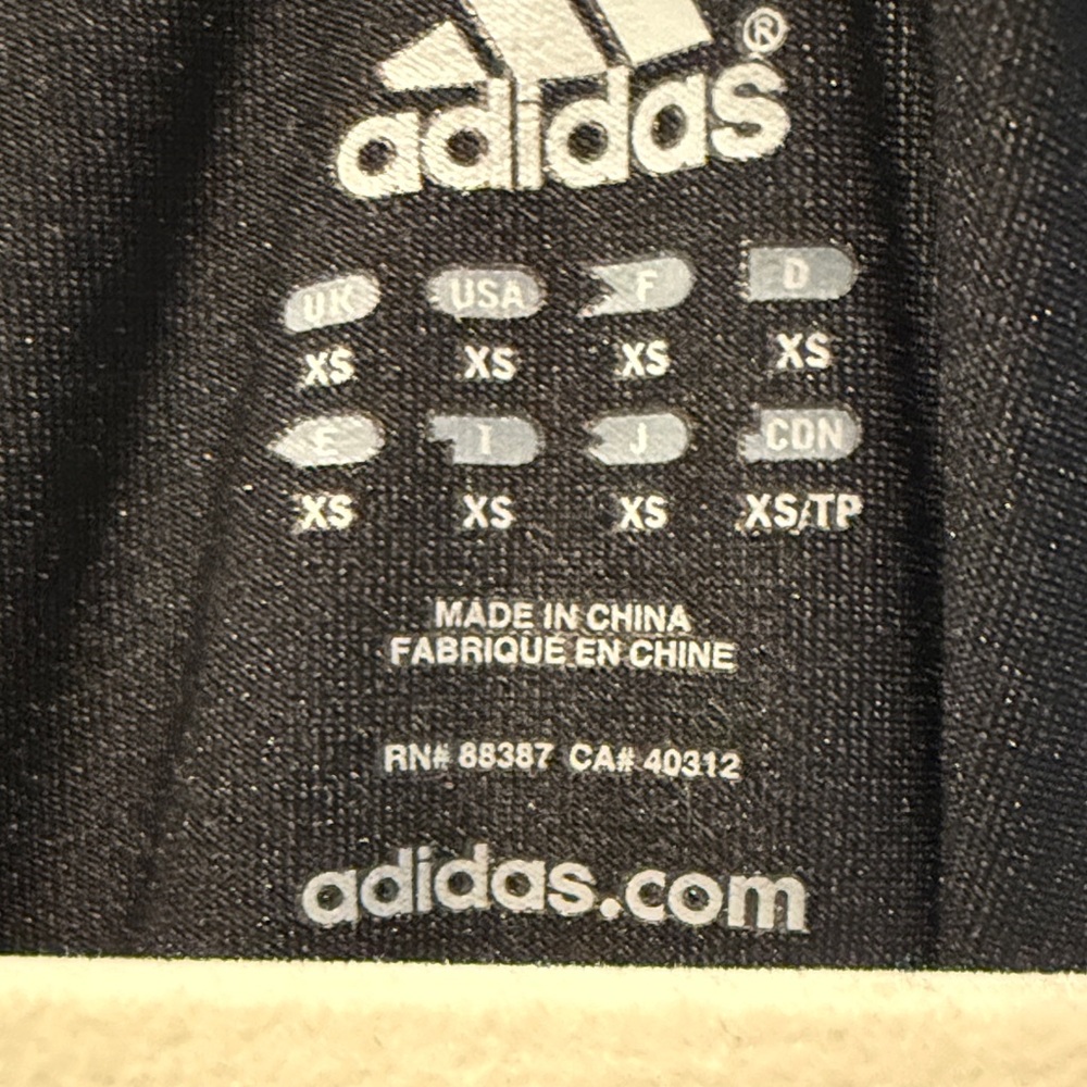 Adidas Black Singlet with White Stripes - Picture 5 of 5